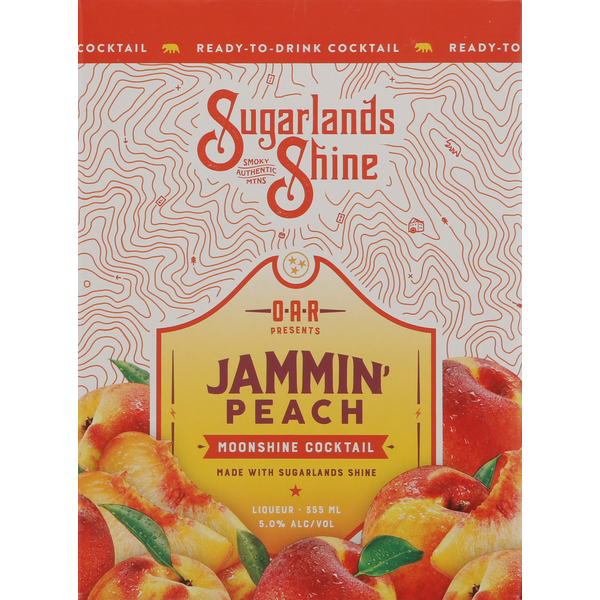 Sugarlands Distilling Co. Moonshine Cocktails, Jammin Peach Same Sugarlands Distilling Co. Moonshine Cocktails, Jammin Peach Same