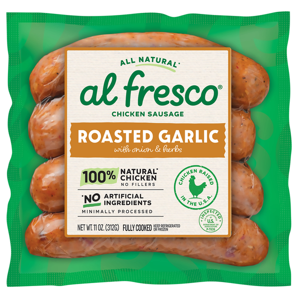 al fresco Chicken Sausage, Roasted Garlic with Onion & Herbs Same