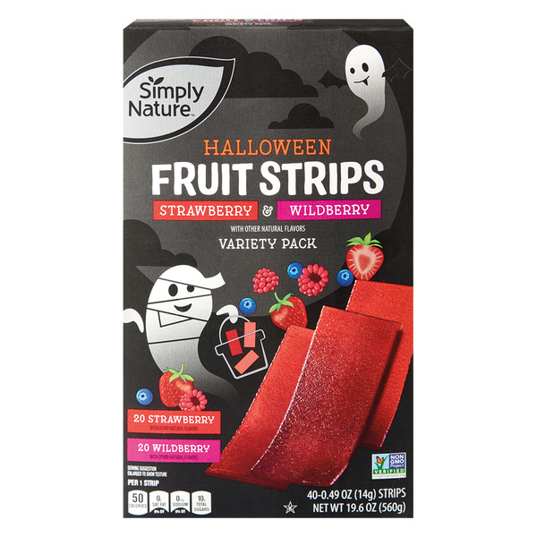 ALDI Simply Nature Halloween Fruit Strips, Strawberry and Wildberry ...