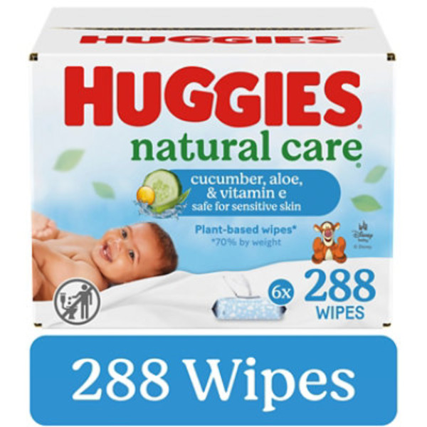 Huggies Natural Care Scented Refreshing Baby Wipes - 288 Count