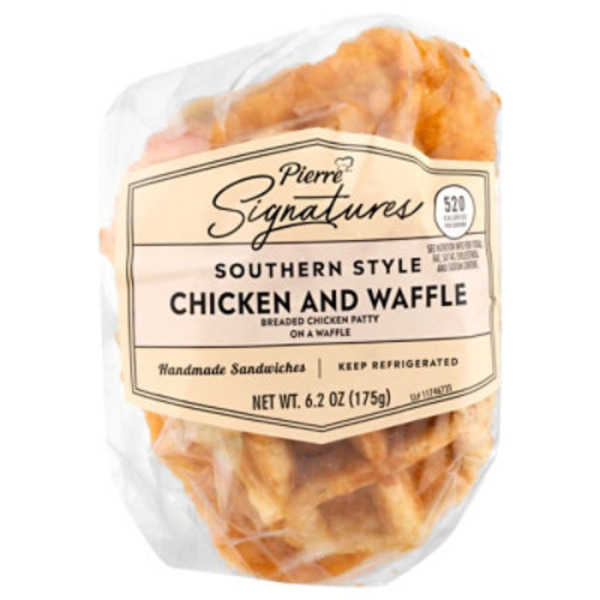 Pierre Signatures Southern Style, Chicken and Waffle, Breaded Chicken Patty On A Waffle