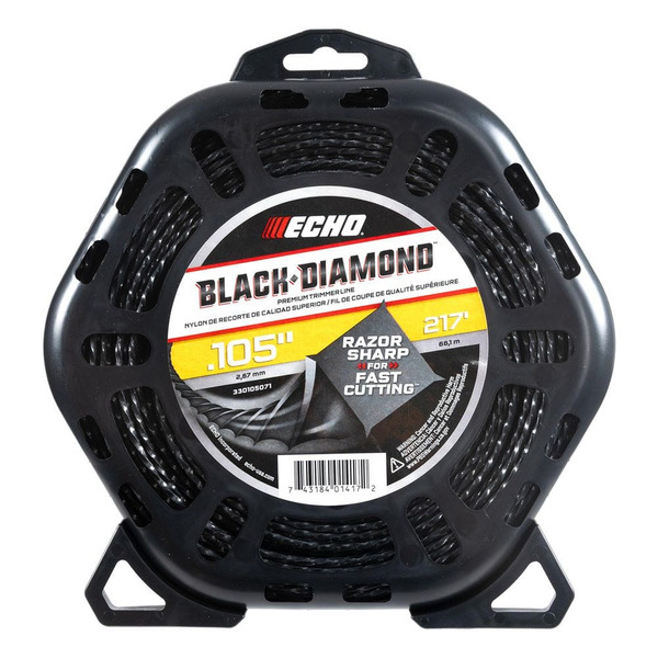 Echo .105" Black Diamond Trimmer Line (217 Ft.) Large Clam