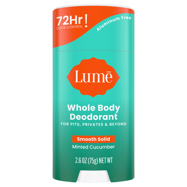 Lume Deodorant, Whole Body, Minted Cucumber, Smooth Solid