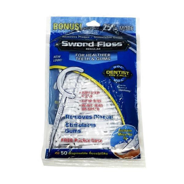 Majestic Sword Floss Regular Disposable Floss Picks (50 ct) Instacart