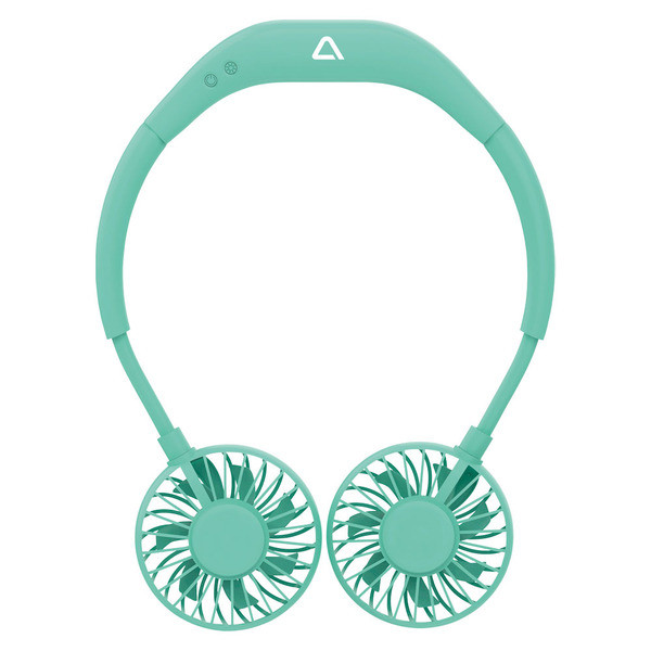 AMBIANO Rechargeable Neck Fan, Green Same-Day Delivery or Pickup