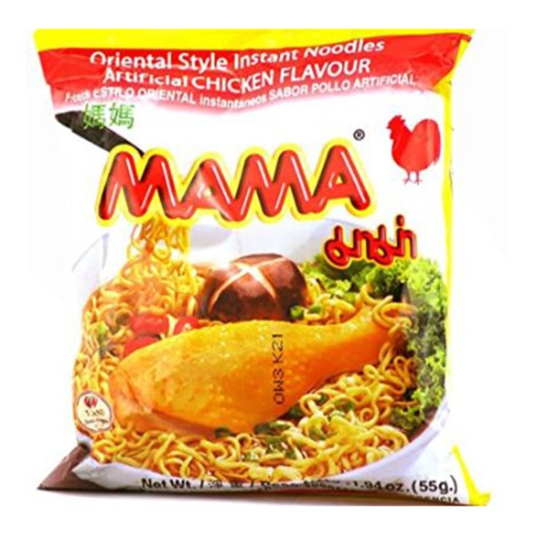Mama Noodles, Instant, Oriental Style, Chicken Flavor, 5 Pack Same