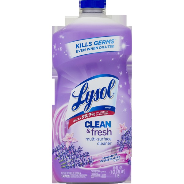 Lysol Clean & Fresh MultiSurface Cleaner Lavender & Orchid Essence (40