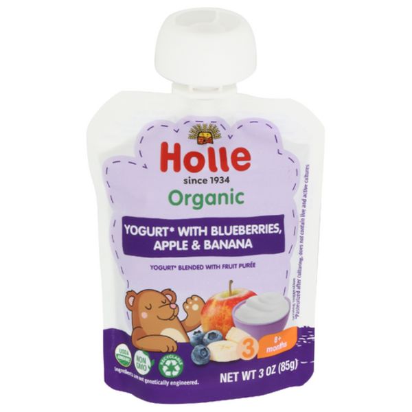 Holle Baby Food Organic Blueberry Apple & Banana Puree Stage 3