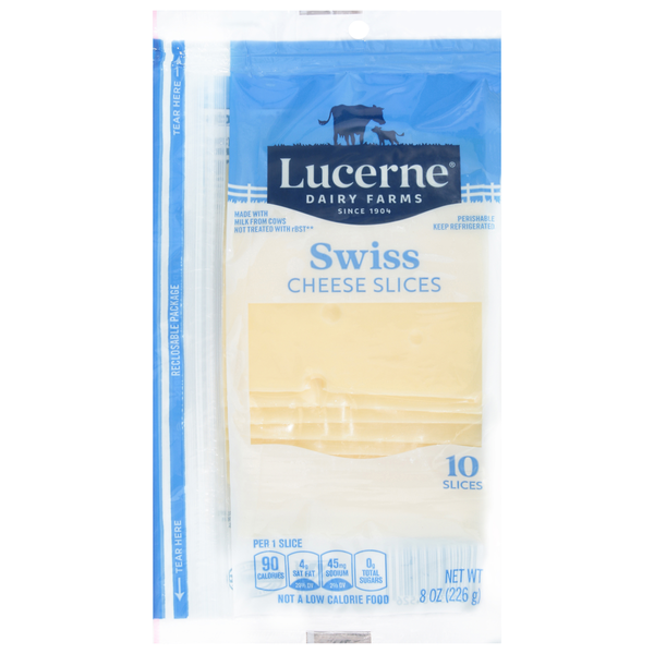 Lucerne Cheese Slices, Swiss