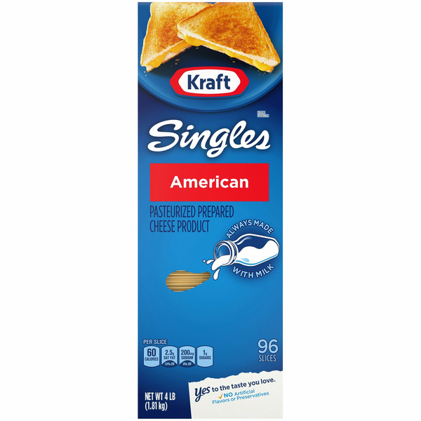 Kraft Singles American Cheese, 4 lbs