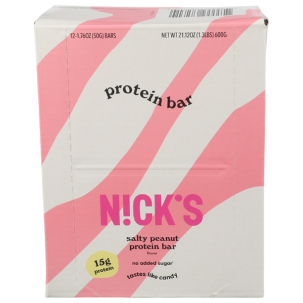 N!CK'S Salty Peanut Keto/Protein Bar 12 Pack Case