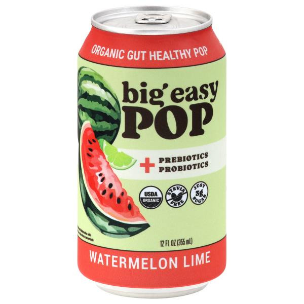 Big Easy Pop Watermelon Lime Sparkling Drink Same-Day Delivery or