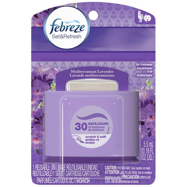 Febreze SmallSpaces Mediterranean Lavender Starter Kit Air Freshener (5