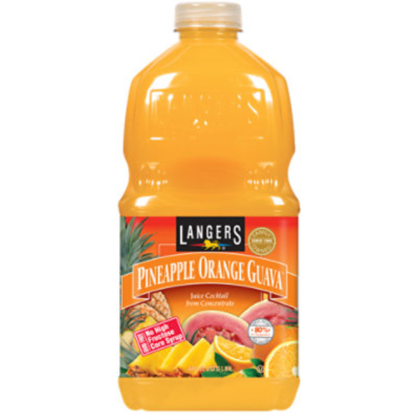 Langers Pineapple Orange Guava Juice Cocktail from Concentrate