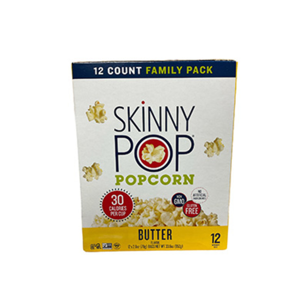 SkinnyPop Popcorn, Butter, Family Pack
