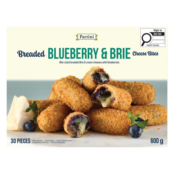 Partini Breaded Blueberry & Brie Cheese Bites