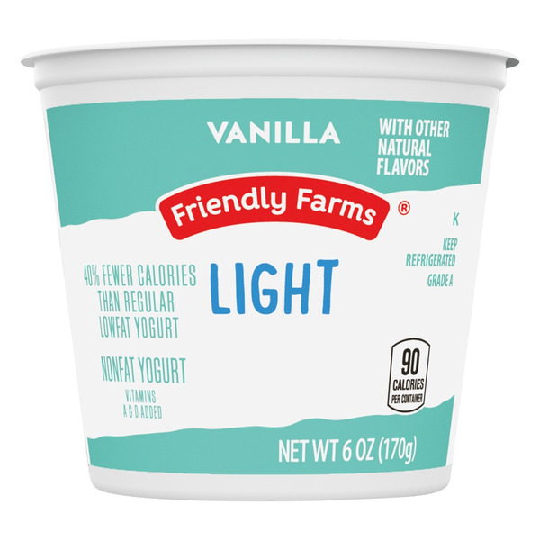 ALDI Friendly Farms Vanilla Light Nonfat Yogurt Same Day Delivery Or 