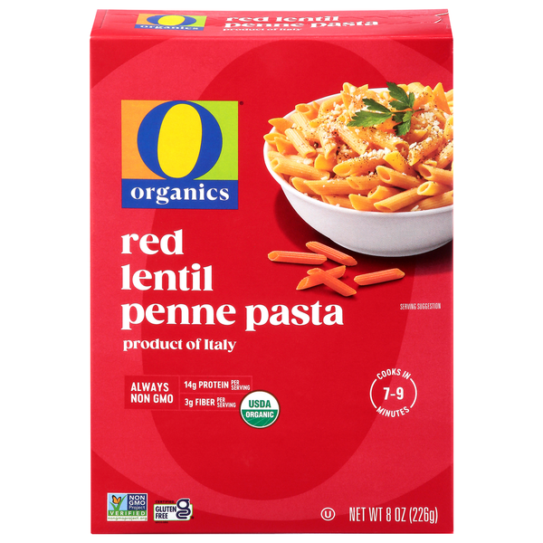 O Organics Red Lentil Penne Pasta