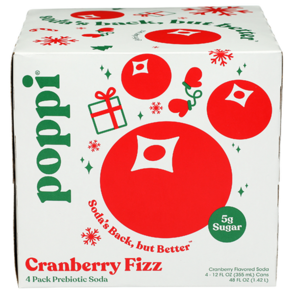No.041★2017年謹賀新年★富士山シリーズ★popx★ Poppi Cranberry Fizz Prebiotic Soda 4 Pack Case Same-Day Delivery