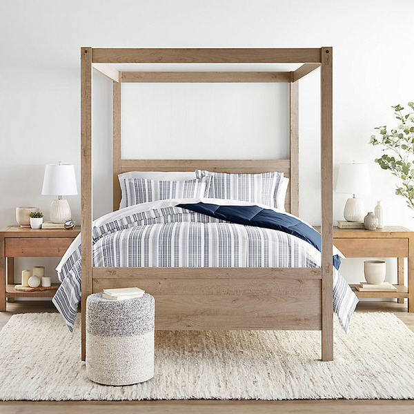 Home Collection Farmhouse Dreams Reversible Comforter Set - Navy