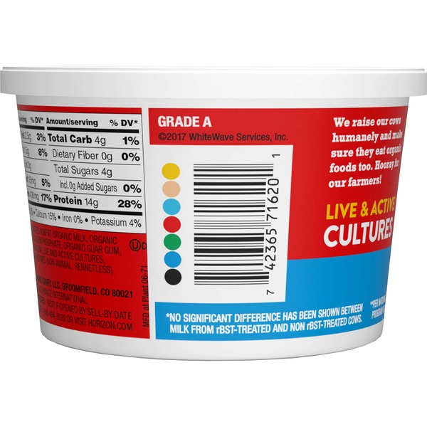 Horizon Organic Lowfat Small Curd Cultured Cottage Cheese 16 Oz