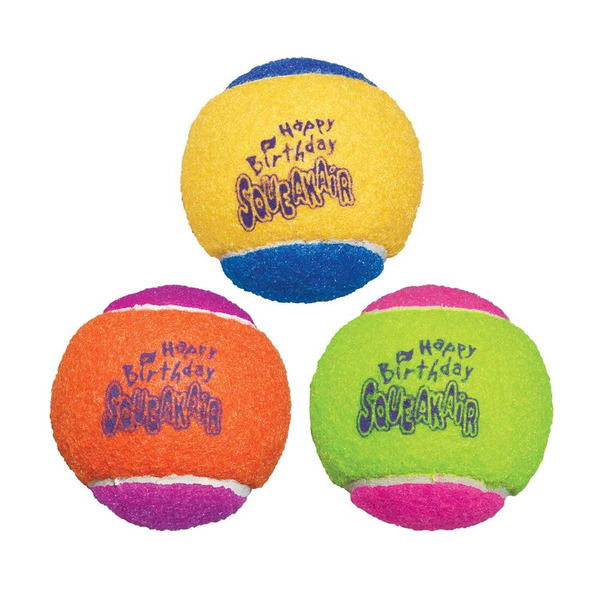 Kong Medium Airdog Squeaker Birthday Ball Dog Toys