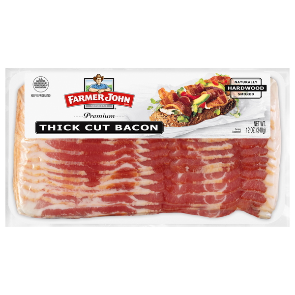 Farmer John Premium Thick Cut Naturally Hardwood Smoked Bacon