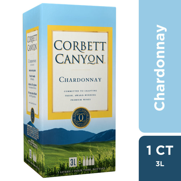 Corbett Canyon Chardonnay White Wine Box Same-Day Delivery or