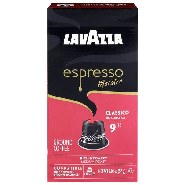 Lavazza Espresso Maestro Ground Capsules Medium Roast Classico