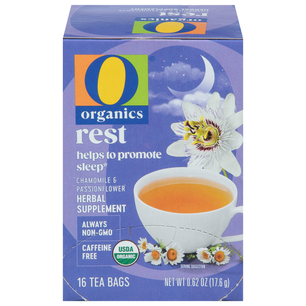 O Organics Tea Bags, Chamomile & Passionflower