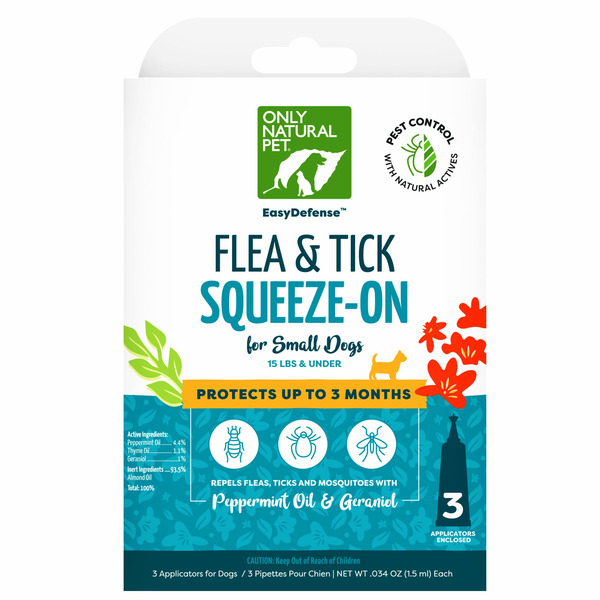 Only Natural Pet EasyDefense Herbal Dog Flea Tick & Mosquito Treatment