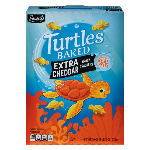 Savoritz Turtle Crackers Xtra Ched