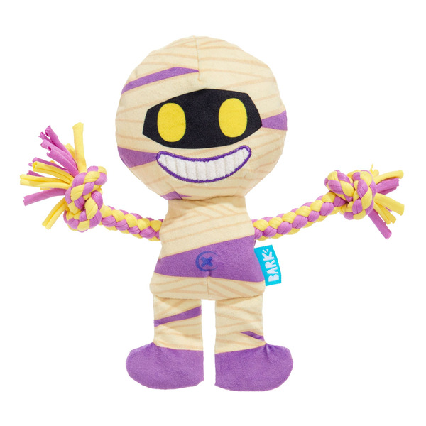 BARK Halloween King Tug Mummy Dog Plush Toy