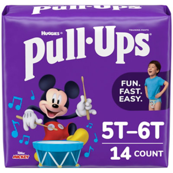 Pull-Ups Boys' Potty Training Pants, 5T-6T (46+ lbs)