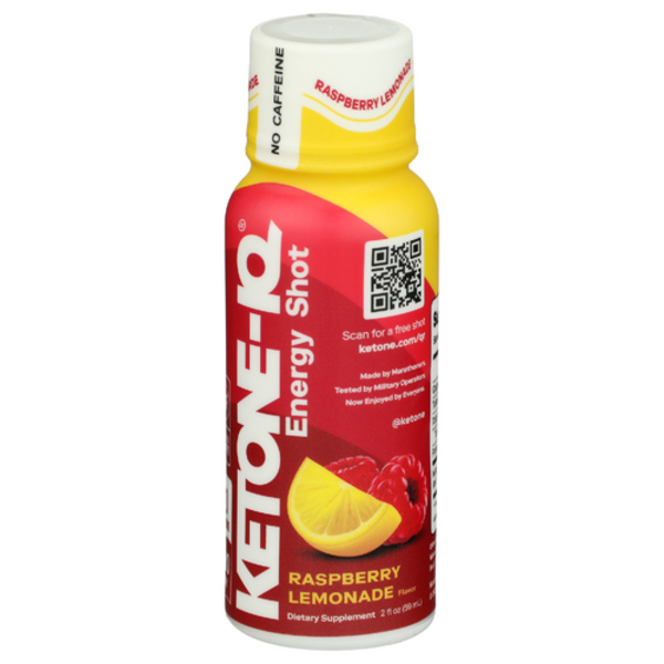 Ketone-Iq Raspberry Lemonade Zero Caffeine Energy Shot Same-Day