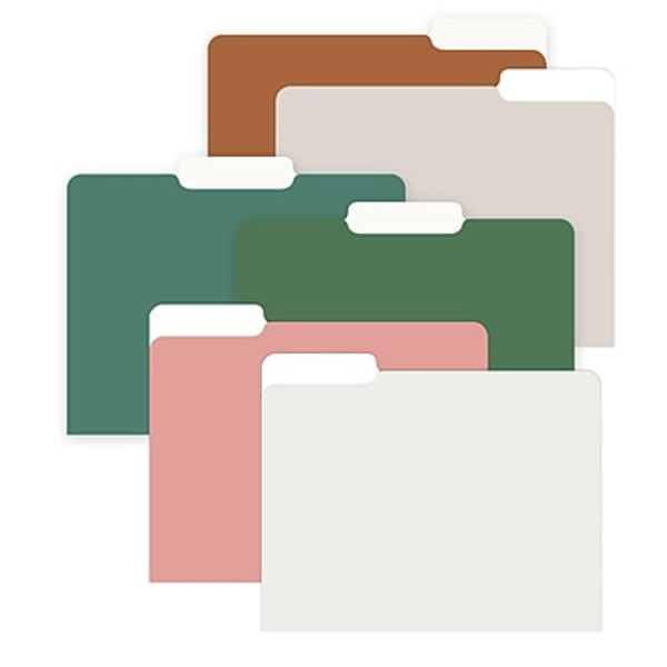 Blue Sky 1-Tab Paper Stock Letter Size Bespoke File Folder - Assorted Colors