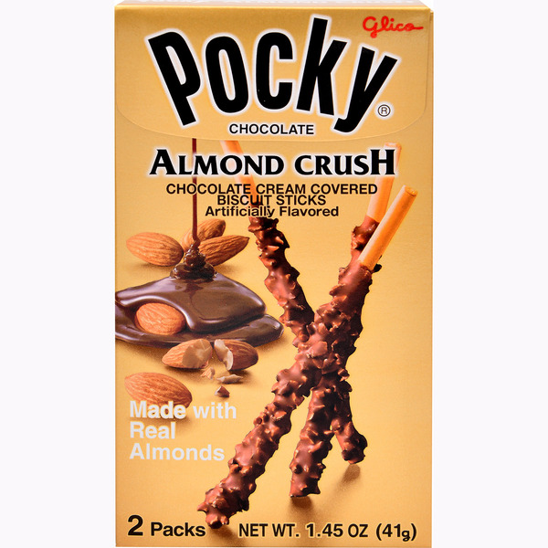 Pocky Biscuit Sticks, Chocolate Covered, Almond Crush