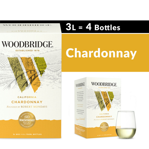 Publix Woodbridge Chardonnay White Wine Box SameDay Delivery or Pickup