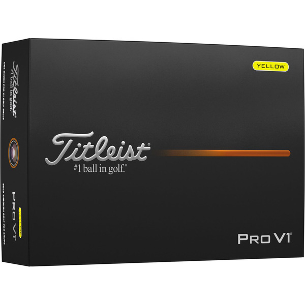 Titleist 2025 Pro V1 Golf Balls - Yellow