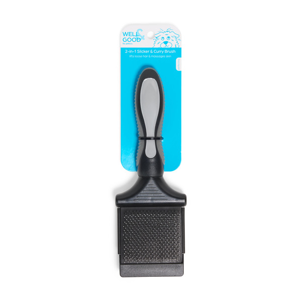 Well & Good 2-in-1 Slicker & Curry Pet Brush