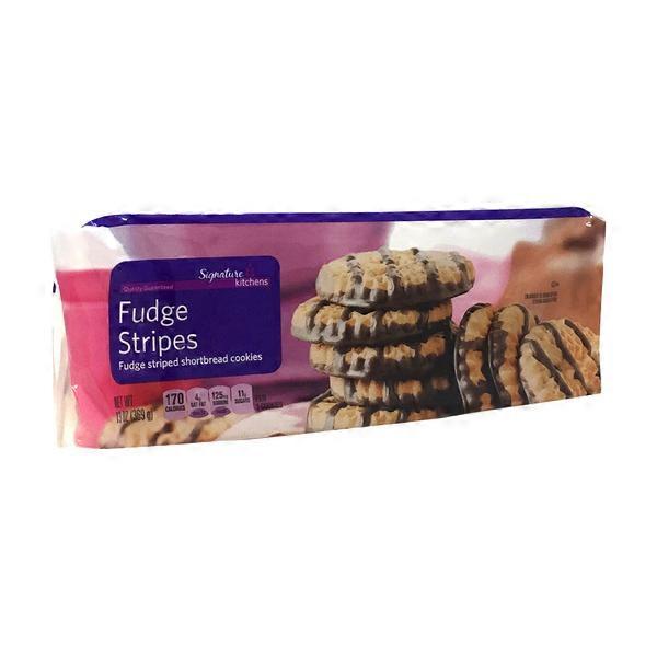 Signature Kitchens Fudge Striped Shortbread Cookies (13 oz) Instacart