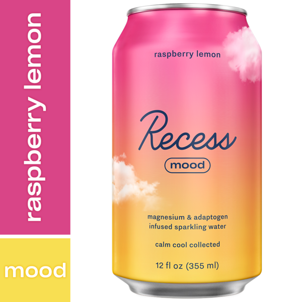 Recess Mood Raspberry Lemon Magnesium & Adaptogen Infused