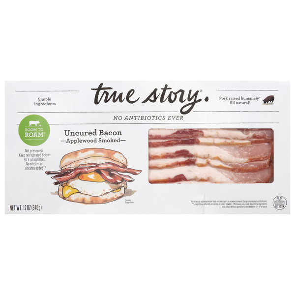 True Story Uncured Applewood Smoked Bacon