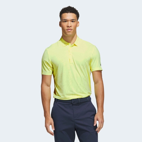adidas Men's Ultimate365 Tour Cool Feeling Fescue Golf Polo, XXL - Frozen Lemon