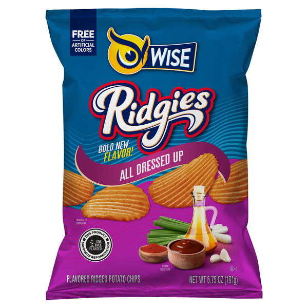 Wise Ridgies All Dressed Up Flavored Ridged Potato Chips Same-Day Delivery or Pickup