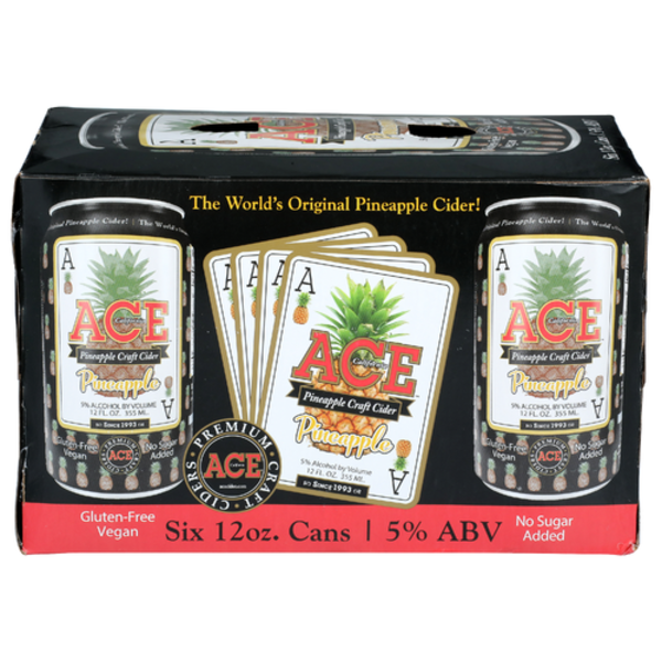 Ace Cider Pineapple Craft Cider 6 Pack Cans
