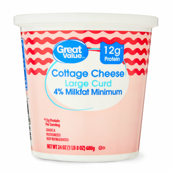 Great Value 4% Large Curd Cottage Cheese