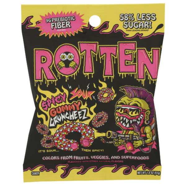Rotten Spicy Sour Gummy Cruncheez Candy
