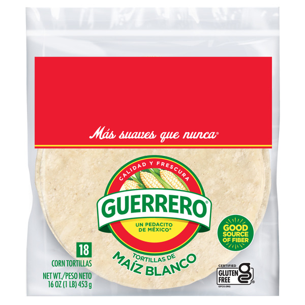 Guerrero White Corn Tortillas, 18 Count