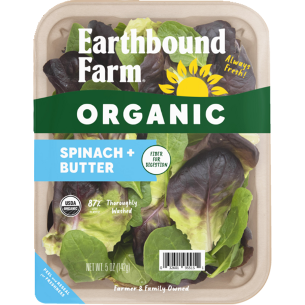 Earthbound Farm Organic Spinach + Butter Fiber Pack